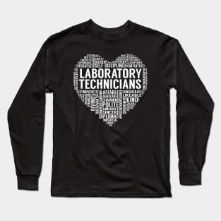 Laboratory Technicians Heart Long Sleeve T-Shirt